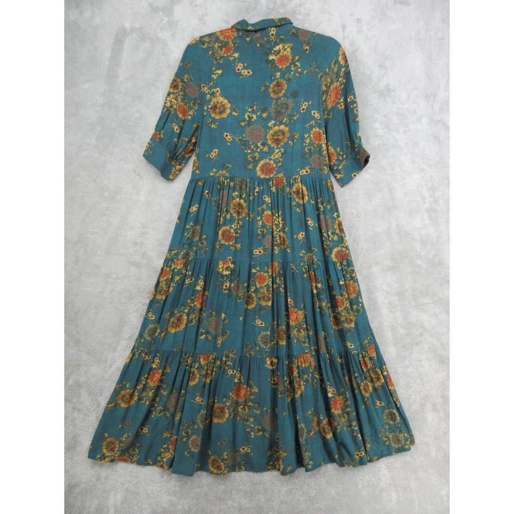 Natural Life Dress Womens Size Small Floral Midi Pockets Boho Babydoll Cottage - Picture 2 of 12